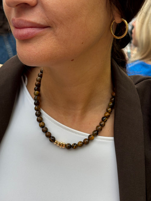 Collar Alba marron