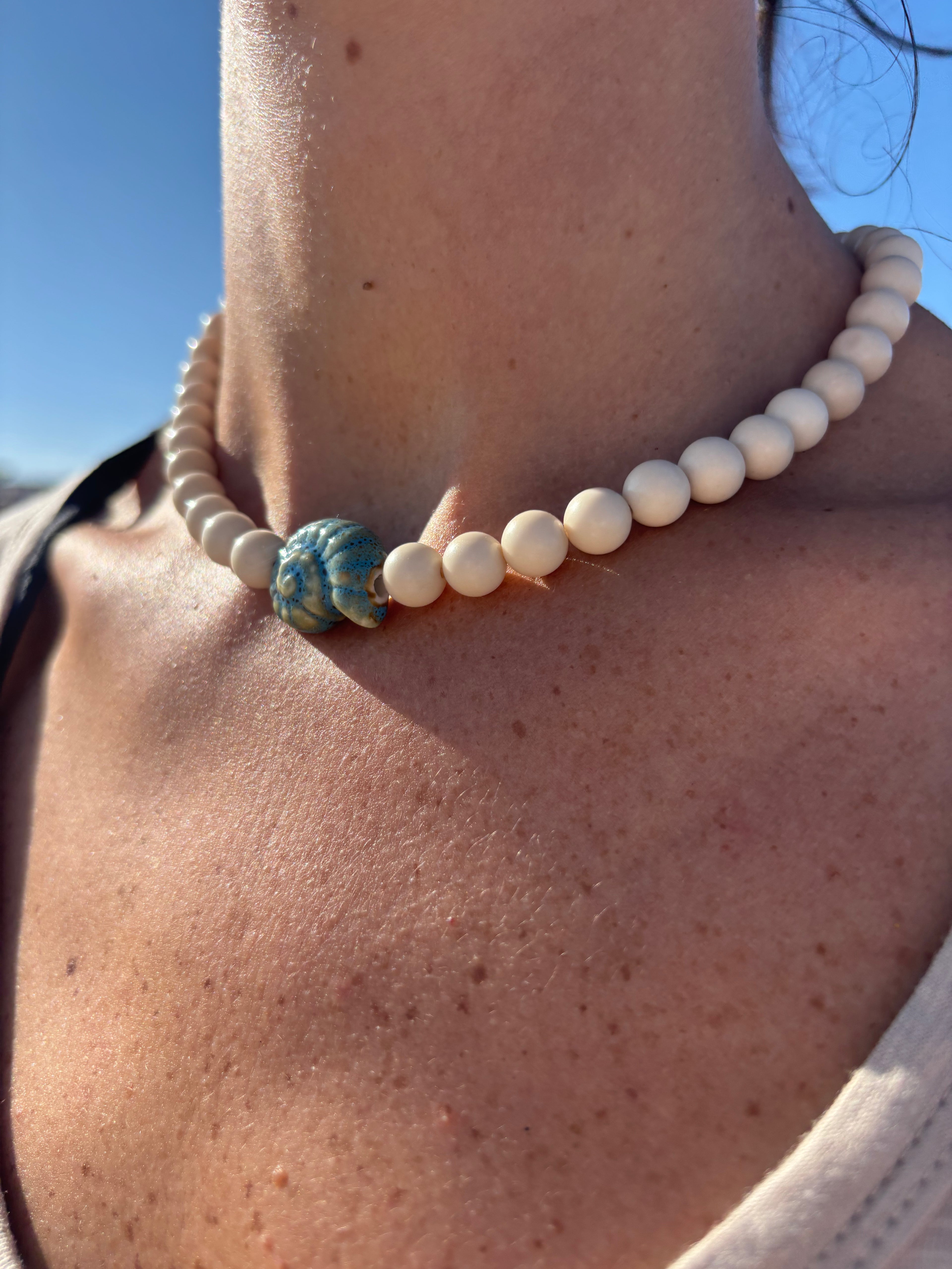 Collar Amonita azul