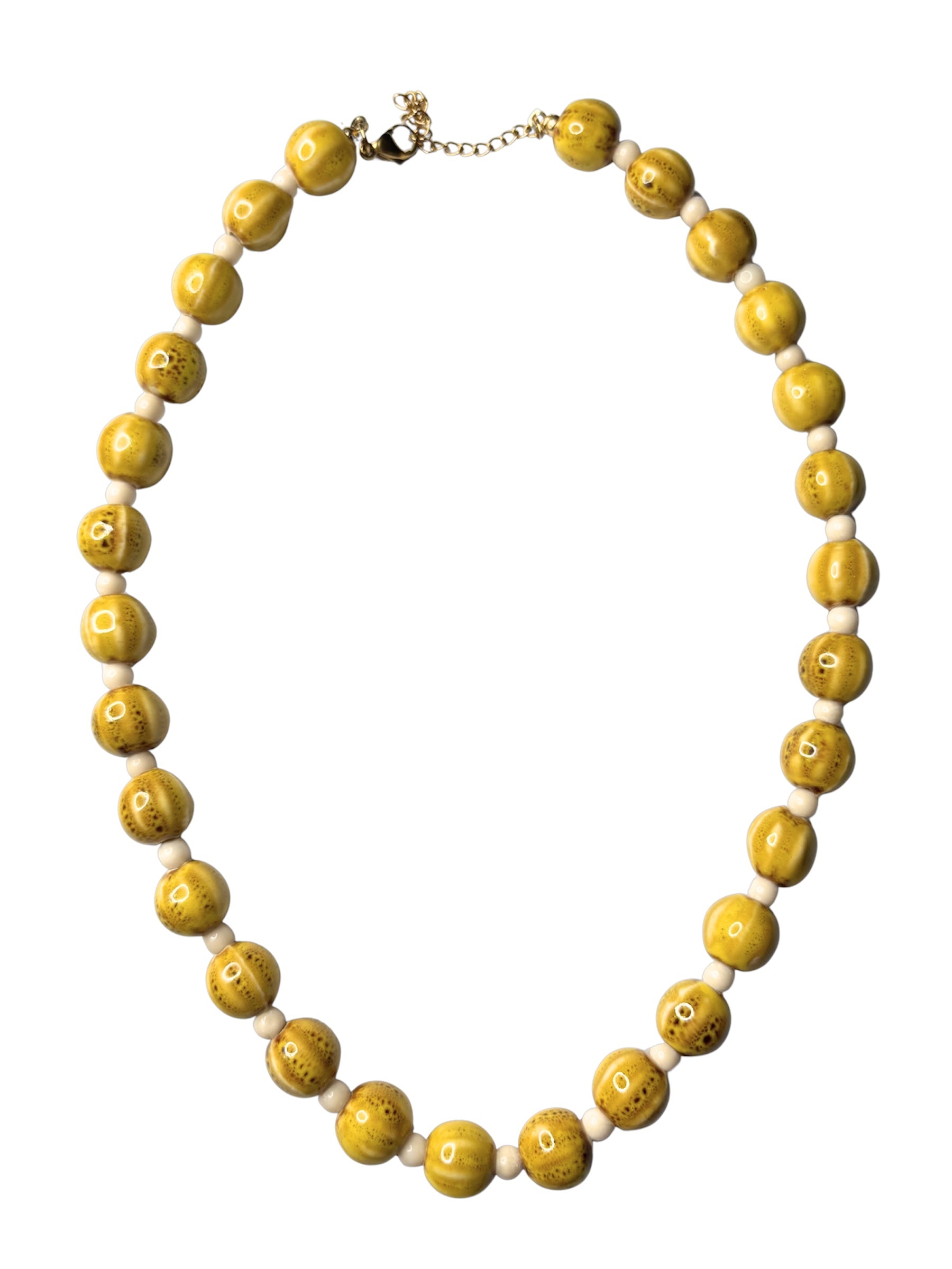Collar abril mostaza