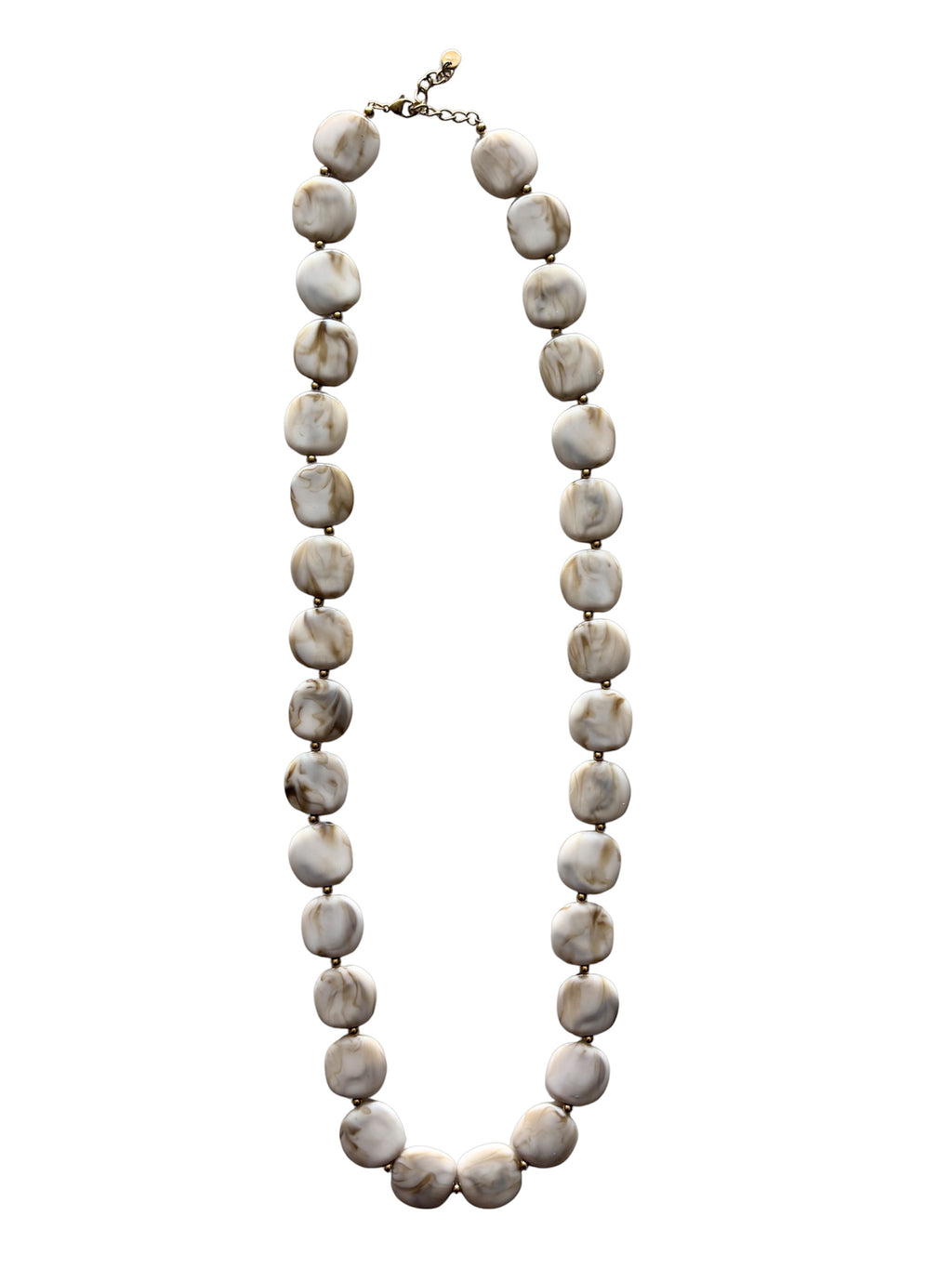 Collar cascada color hueso