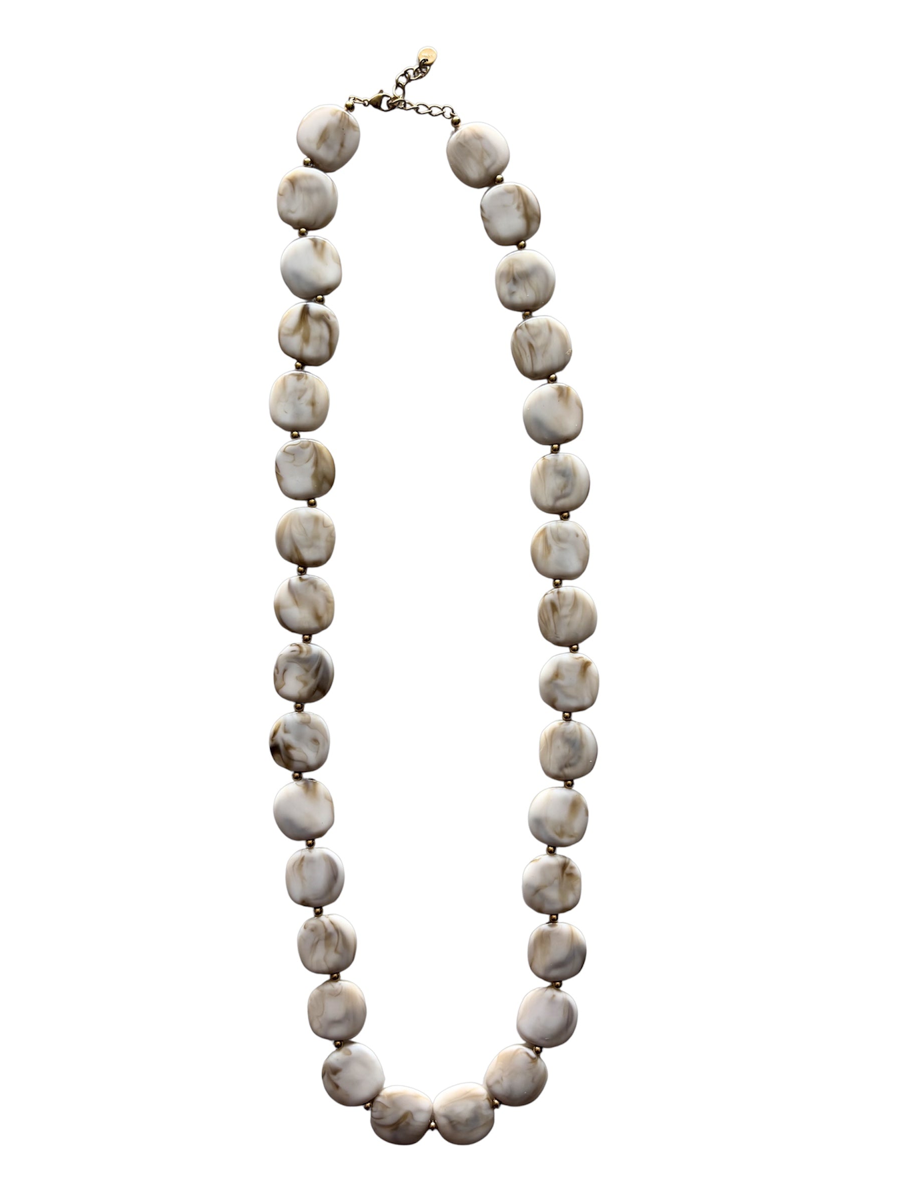 Collar cascada color hueso