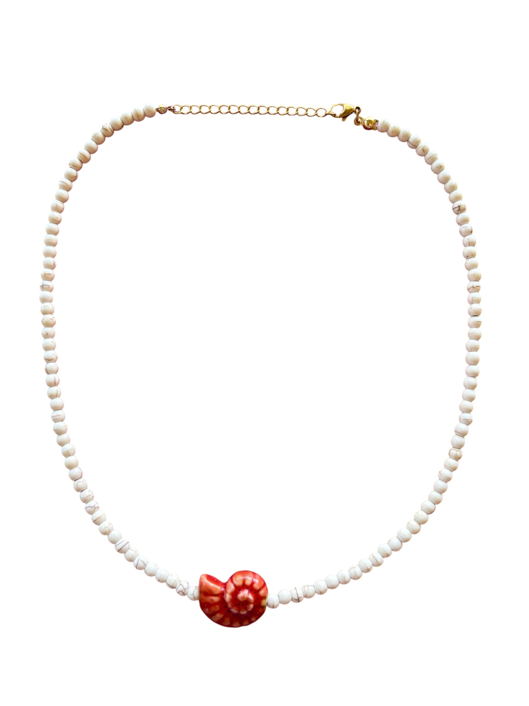Collar Amonita rojo