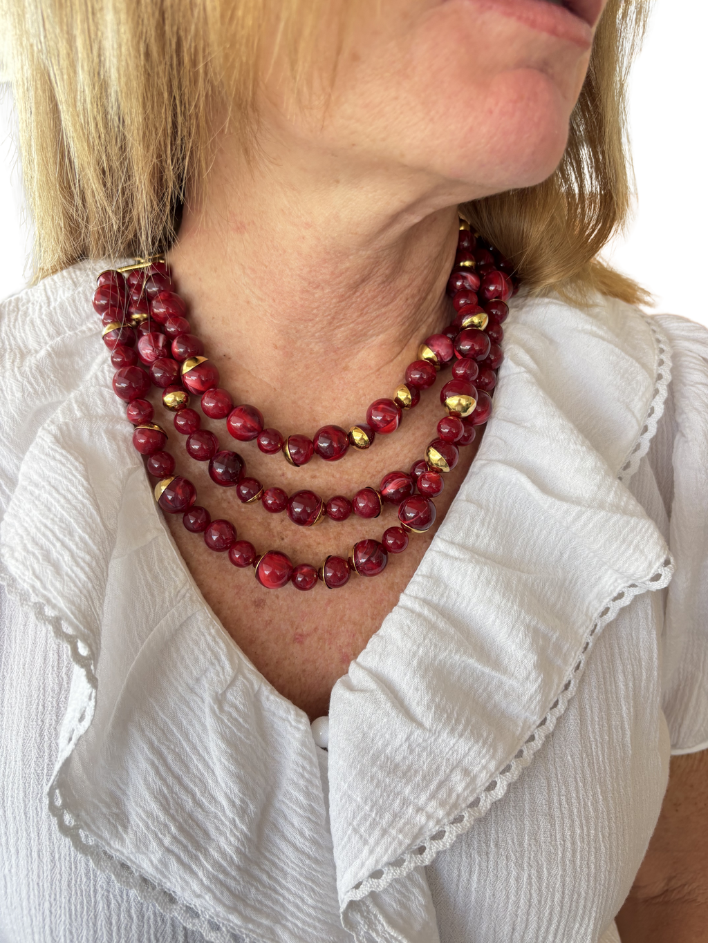 Collar Córdoba rojo