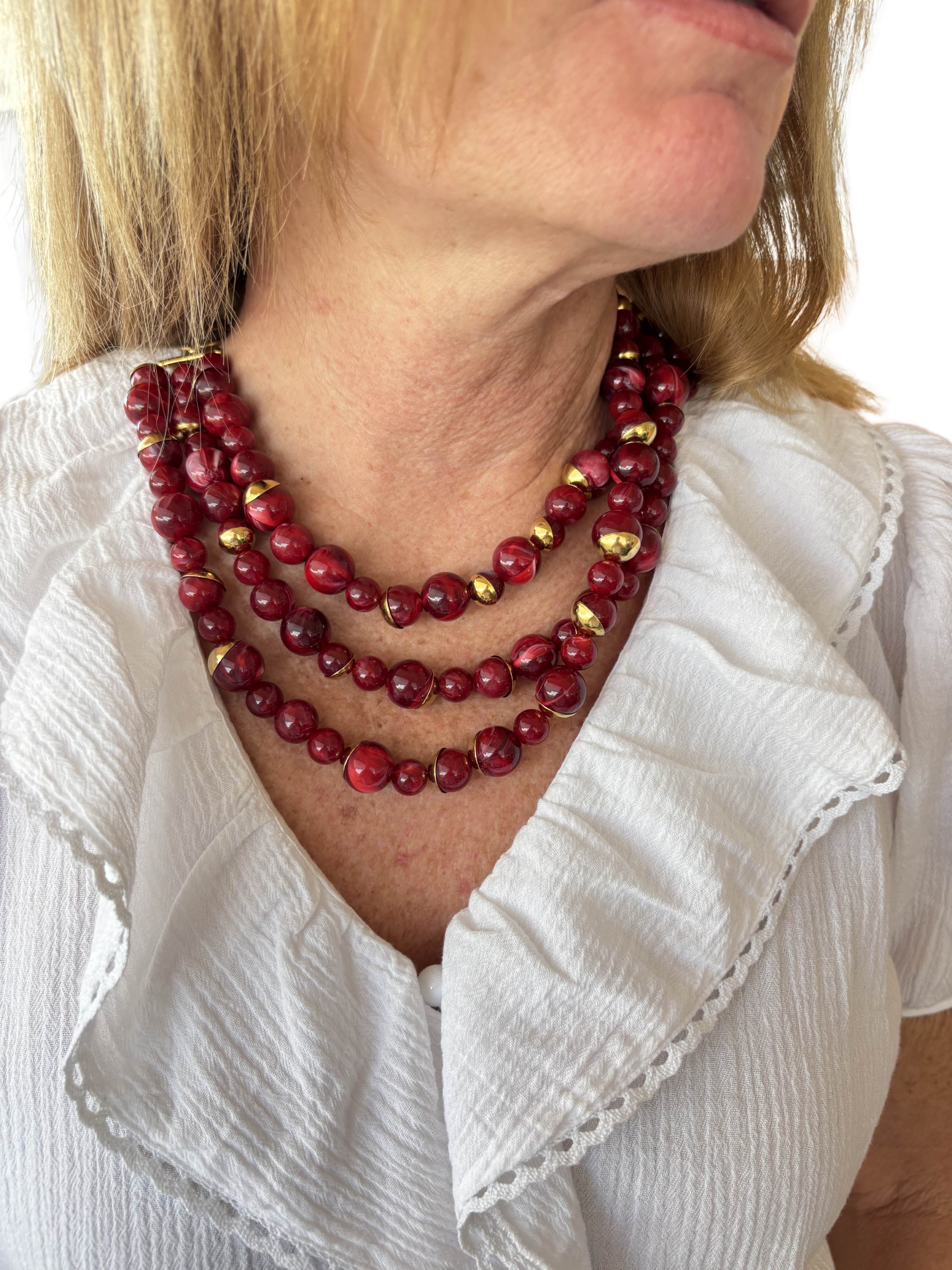 Collar Córdoba rojo